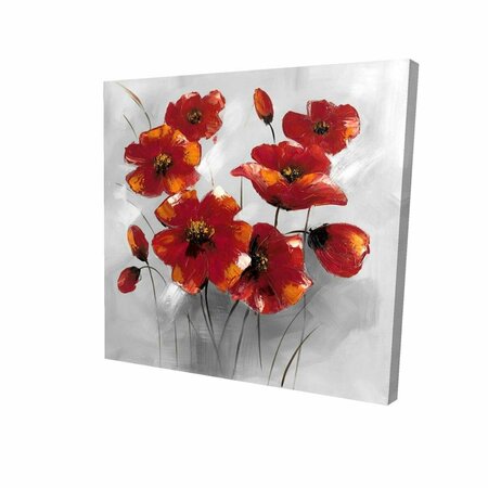 FONDO 32 x 32 in. Anemone Flowers-Print on Canvas FO2788139